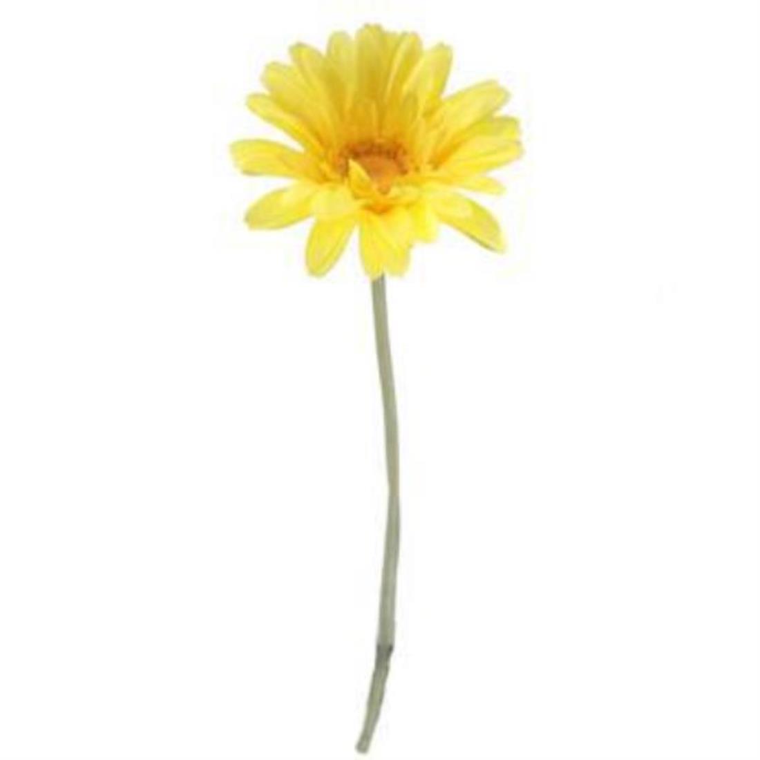 VARA GERBERA AMARILLA 41X10 CM - Blanco Azahar