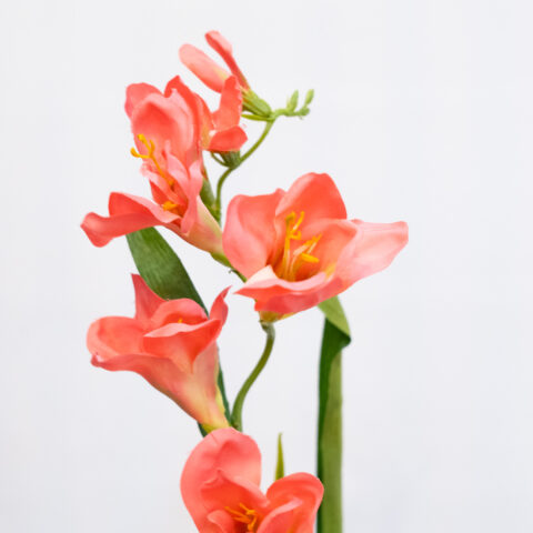 FLOR FREESIA NARANJA ARTIFICIAL